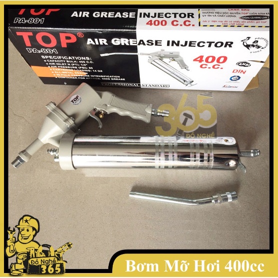 Bơm mỡ bằng hơi 400cc Top - PA-801