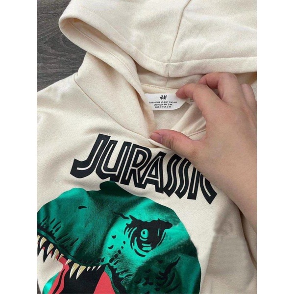 Áo nỉ bé in hình khủng long