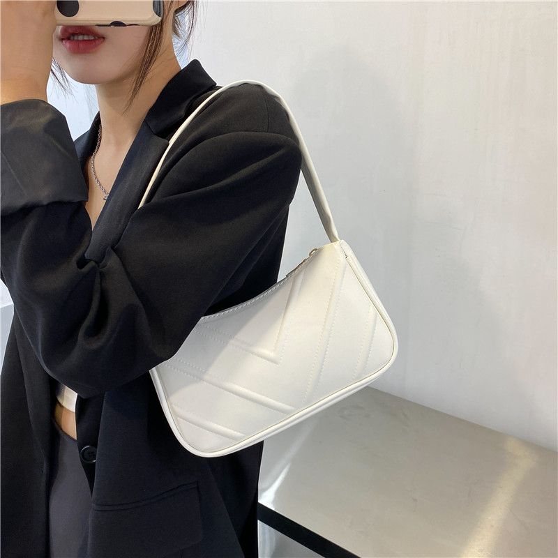 Mischa Túi Đeo Vai Màu Trơn Chất Liệu PU Cao Cấp Phong Cách Phương Tây Dễ Phối Đồ