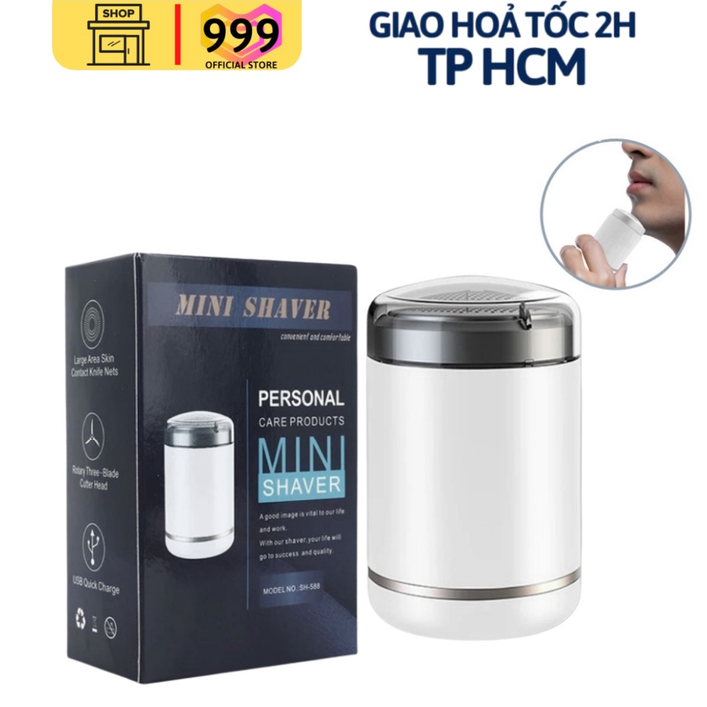 Máy cạo râu nam mini cầm tay bỏ túi Nhật Bản SH588, thiết kế nhỏ gọn bỏ túi mang di du lịch tiện dụng, bảo hành 12 tháng