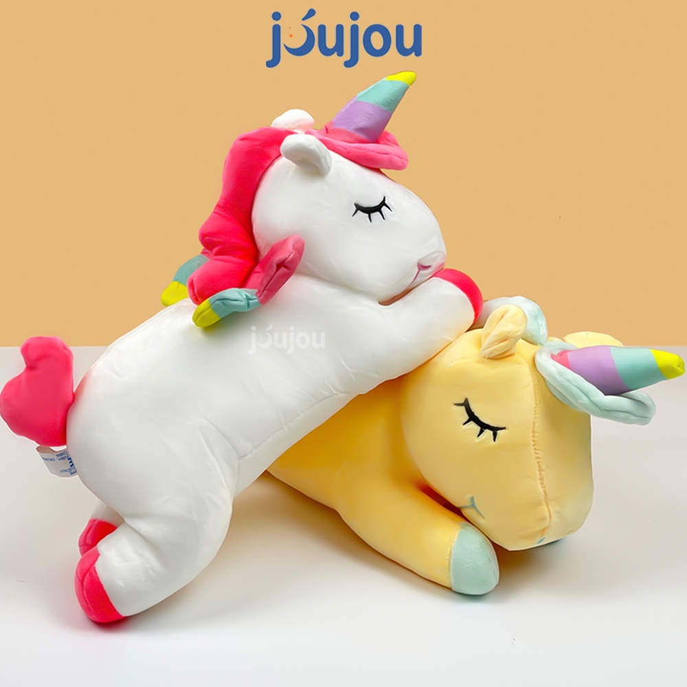 Gấu bông ngựa pony 1 sừng unicorn size 40-60cm cute cao cấp JouJou mềm mịn dễ thương cho bé