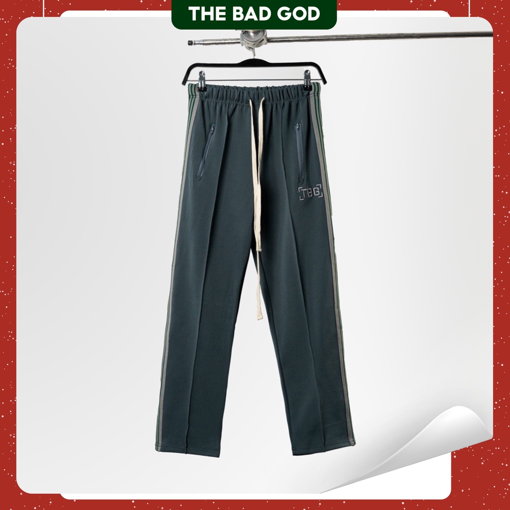 Quần dài The Bad God Green Striped pants