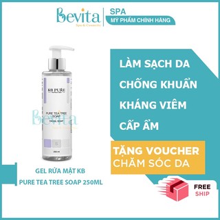 Gel rửa mặt tinh chất tràm trà KB Pure Tea Tree Soap 250ml - Bevita