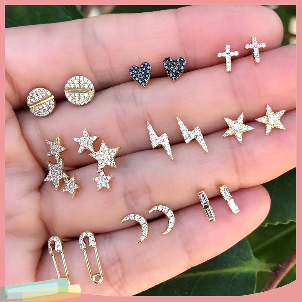 9 Đôi Bông Tai Thời Trang Nữ Tính