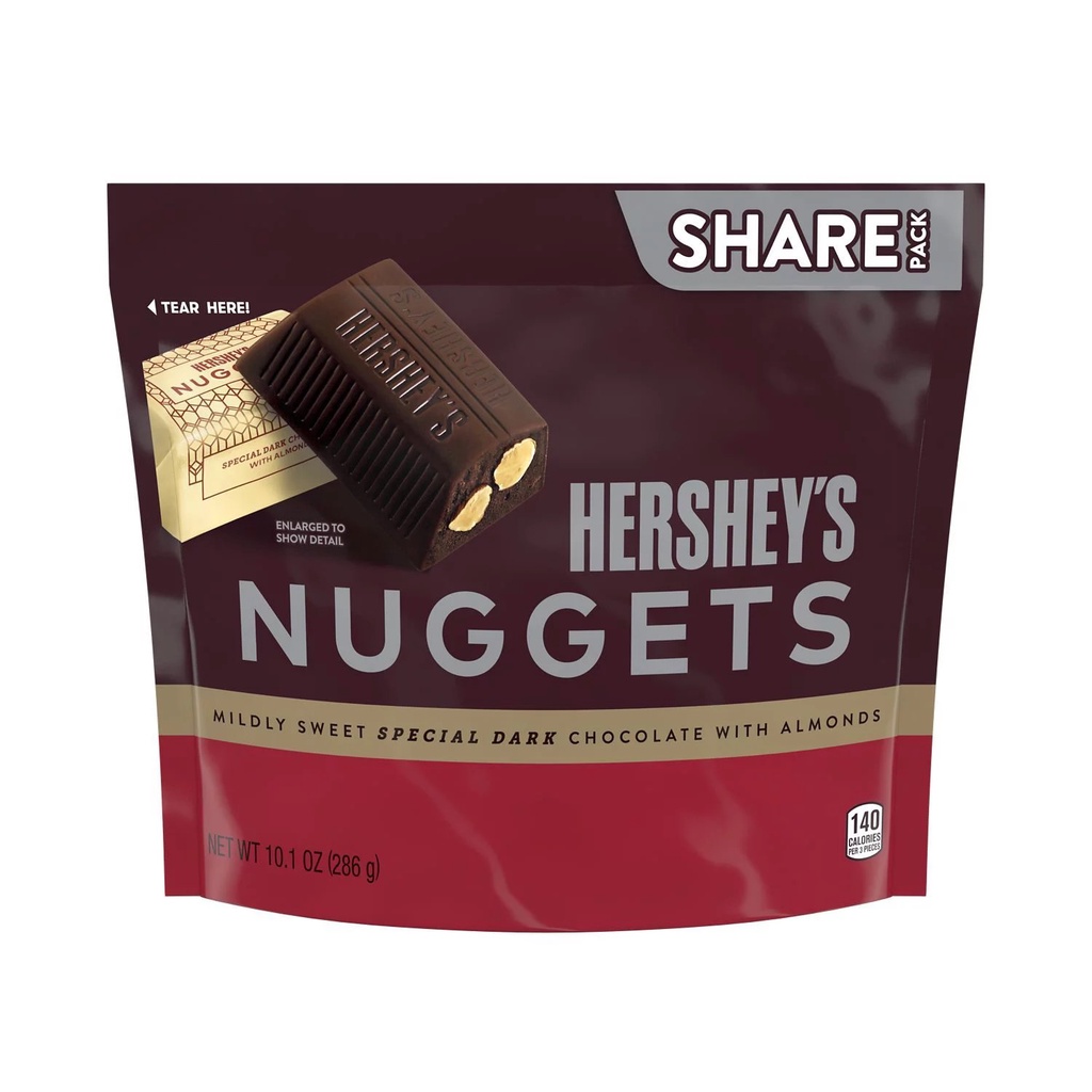 Socola Hershey Vuông Đắng Hạnh Nhân - Socola Mỹ