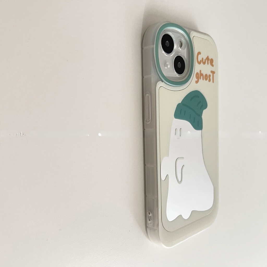 Ốp điện thoại mặt gương hình chú ma vui nhộn cho iPhone 14pro max 13pro 12 / 11 / x / xr