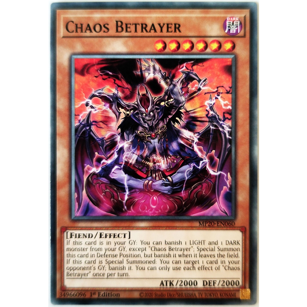 [Thẻ Yugioh] Chaos Betrayer |EN| Common