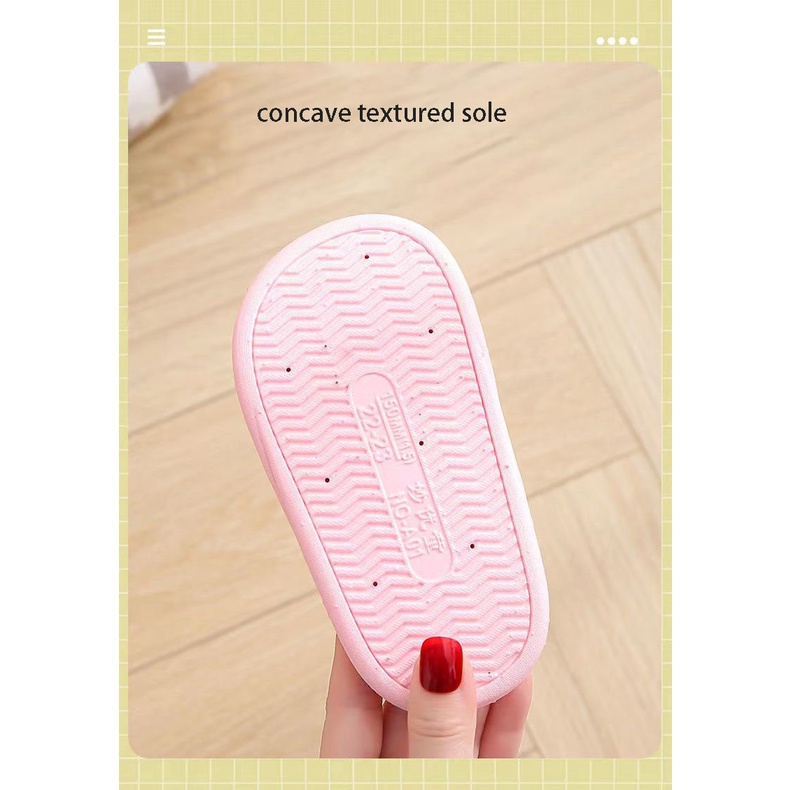 Hello kitty Dép Đi Trong Nhà Chống Trượt Mềm Mại Họa Tiết Hình Thỏ Mèo kitty Đáng Yêu Cho Bé