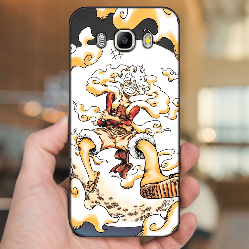 Ốp lưng Samsung J5 2016, J7 2016 viền đen in hình Luffy Gear 5 Nika One Piece Đảo Hải Tặc