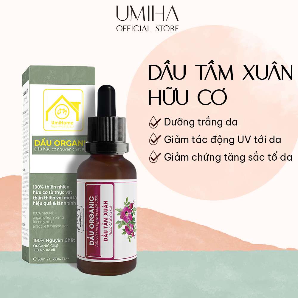 Dầu Tầm Xuân Hữu Cơ Umiha Nguyên Chất | Rosehip Seed Oil 100% Organic 10ml