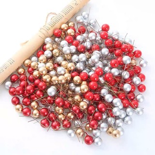 50 Quả cherry to 1,5cm  dễ Thương Dùng Để Trang Trí Cây Thông Giáng Sinh