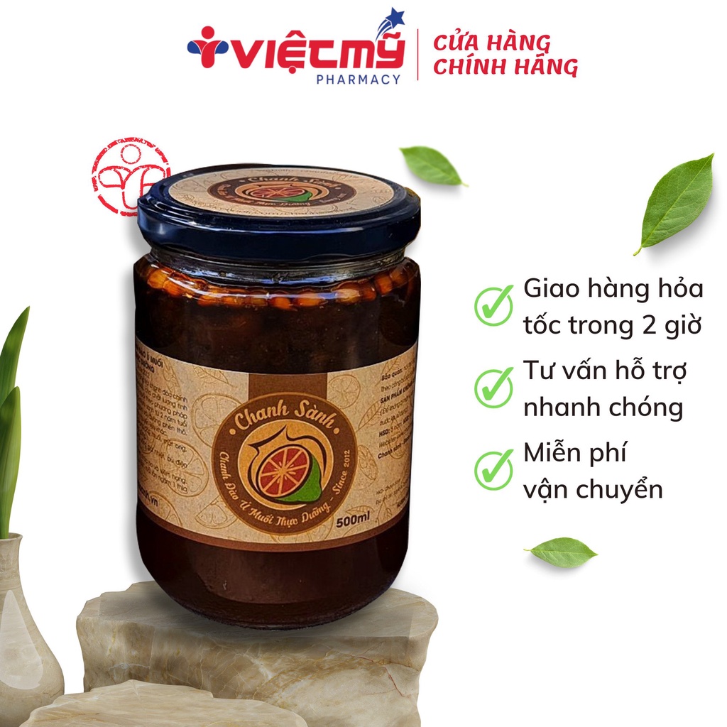 Chanh Sành, Chanh Đào Ủ Muối Mật Ong Thực Dưỡng Vị Thơm Dịu Ngọt - Viêt Mỹ Pharmacy