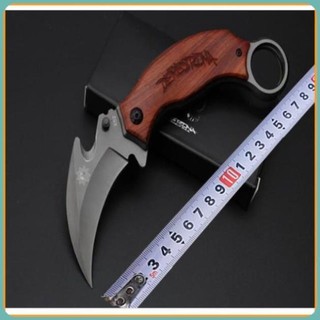 Dao karambit Báng Gỗ Gấp Gọn, Dao Phượt Bỏ Túi Tiện Lợi us.army