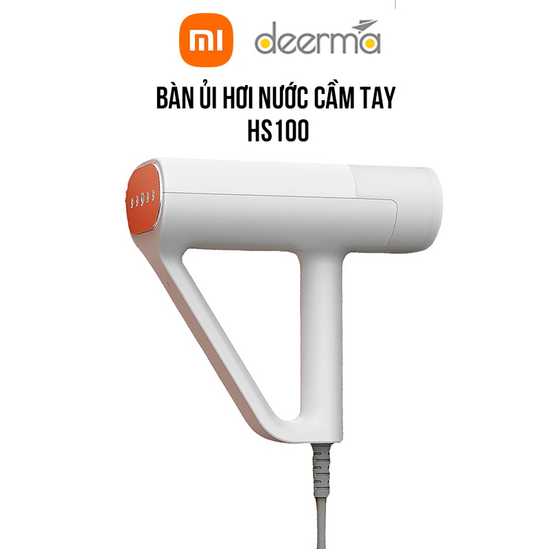 Bàn là hơi nước Xiaomi Deerma Hs100 máy ủi hơi nước cầm tay nhỏ gọn công suất 1000W là phẳng các loại vải