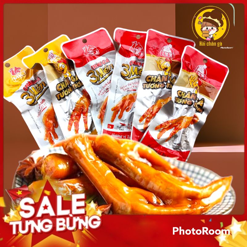 🔥Giá Sỉ🔥Bịch 50 chiếc🔥Chân gà cay tứ xuyên ,Chân gà cay thương hiệu Y GIA XIN việt nam
