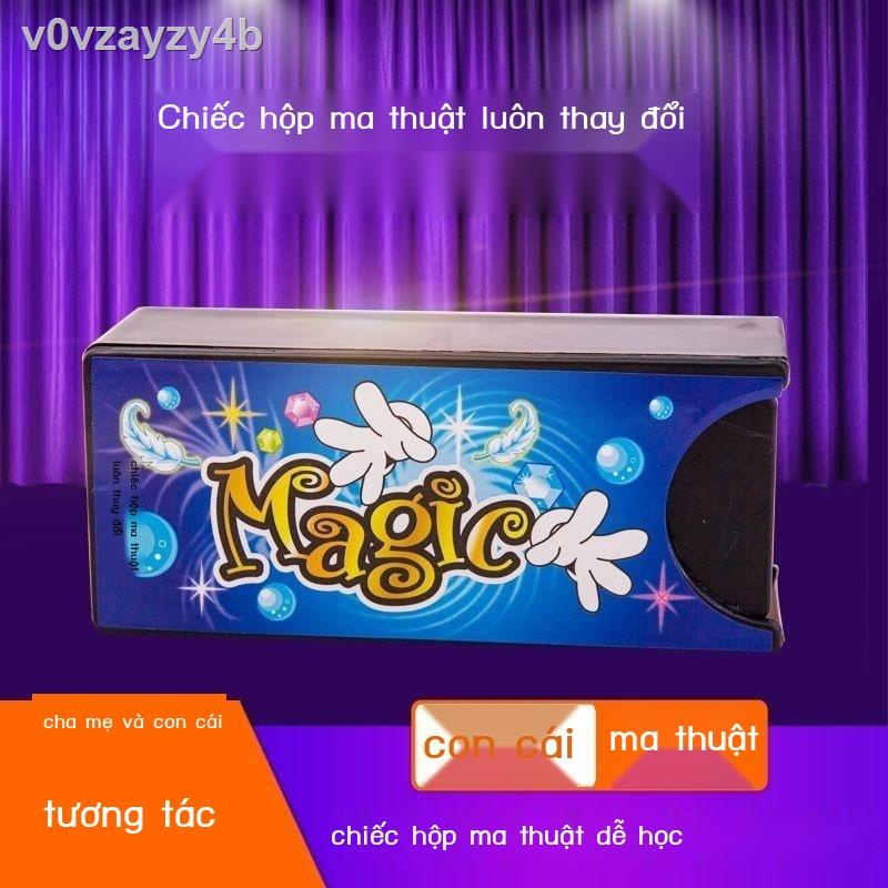 Chiếc hộp thần kỳ, bóng đổi màu, tài năng học sinh tiểu học, đạo cụ ảo thuật, cận cảnh đồ chơi trẻ em đường phố