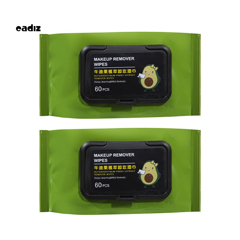 1 Hộp Khăn Giấy Ướt Tẩy Trang Chiết Xuất Bơ Không Nhờn