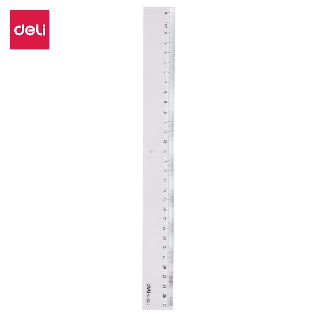 [Hỏa Tốc] Thước kẻ Deli 30cm E6230 - hàng chính hãng Deli