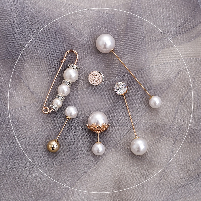 Set 14 Ghim Cài Nhỏ Cố Định Quần Áo Chống Ánh Sáng Dễ Thương Phong Cách Nhật Bản Cho Nữ