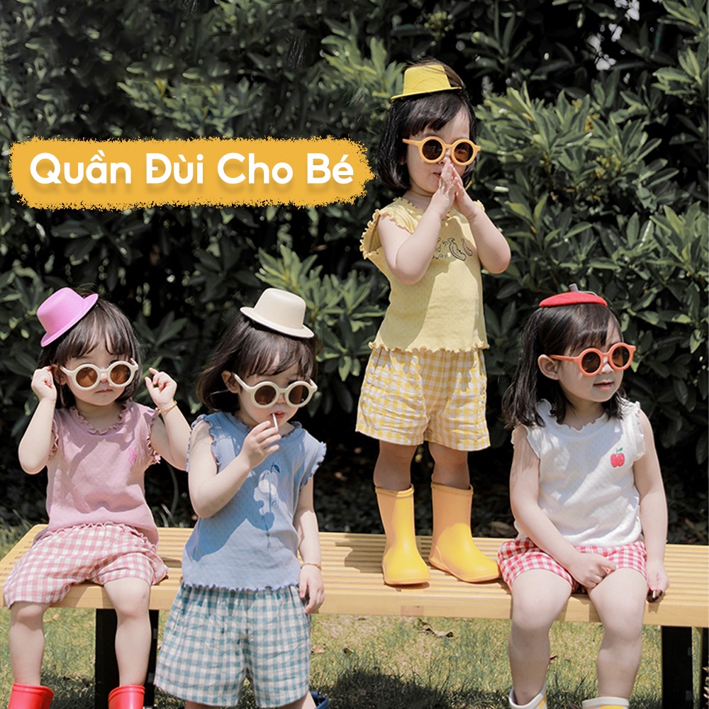 Quần Đùi Bé Trai Bé Gái Phong Cách Hàn Quốc Vải Thô Đũi Mềm, Dễ Phối Đồ BabyBoo - PiBo Store