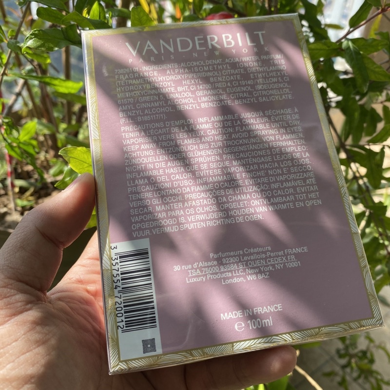 🌷  Nước hoa nữ Gloria Vanderbilt  EDT Vaporisateur Spray 100ml hương hoa cỏ phương đông