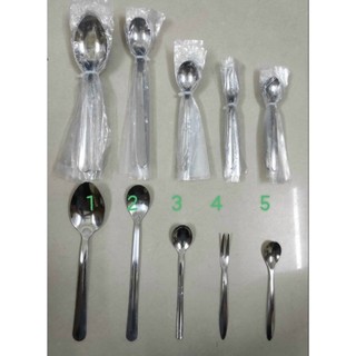 Muỗng/ nĩa/ muỗm kem inox đủ size