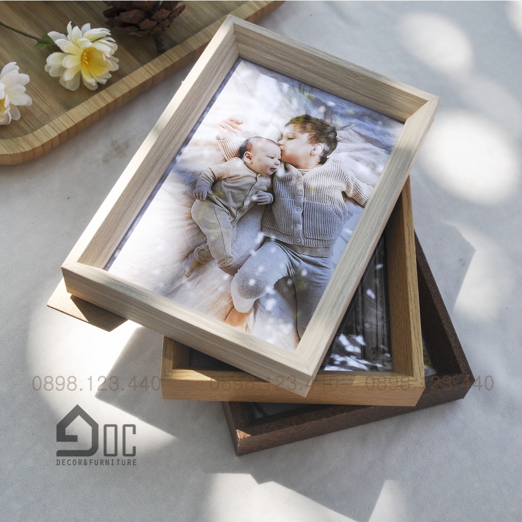 Khung Ảnh Gỗ Nhiều Kích Thước Trang Trí Phòng Khách, Phòng Ngủ Góc Decor KH13