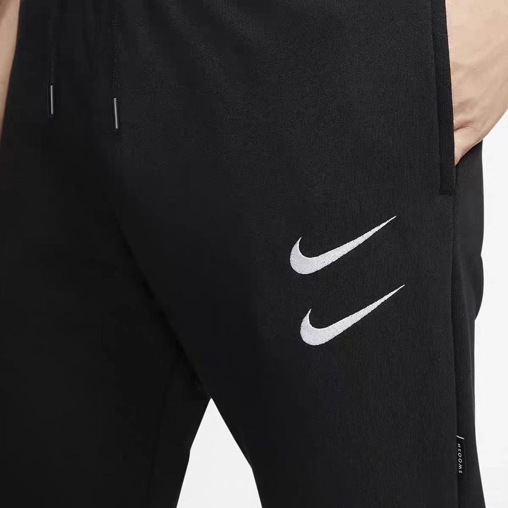 Nk nam giới móc đôi thêu quần bó sát dệt kim thông thường quần thể thao cj4881