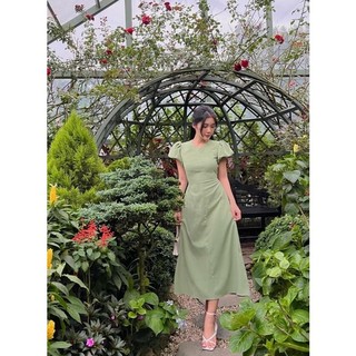 đầm midi tay bồng free size