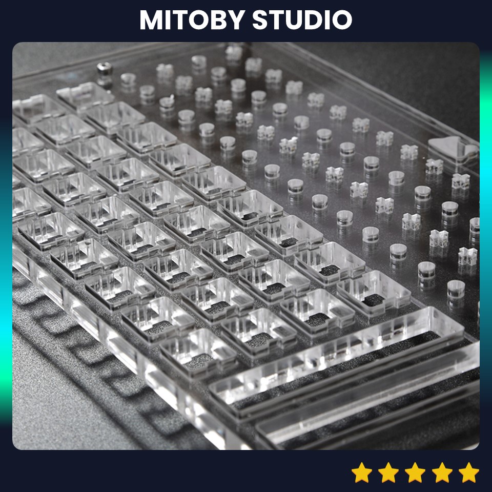 Lube Station dụng cụ lube switch lube stab bàn phím cơ hãng Kelowna trạm lube switch 20 36 slot - Mitoby Studio