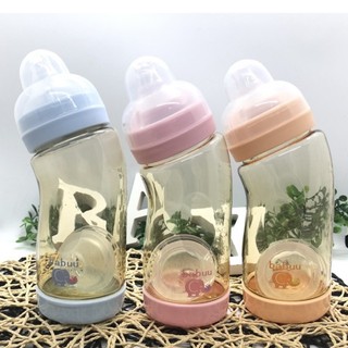 bình sữa PPSU babu nhật bản  cong 260ml/180ml (tặng kèm một núm ti )