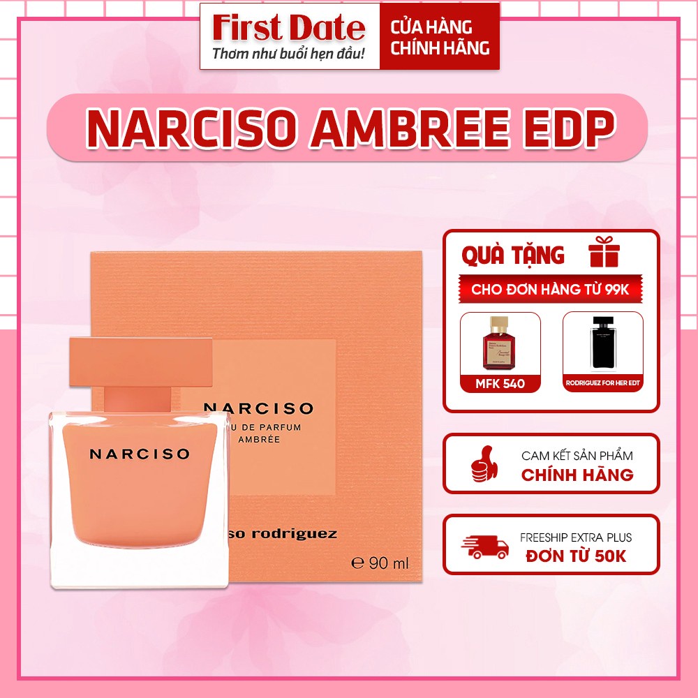 Nước hoa Nữ Narciso Ambree Eau de Parfum - Ngọt ngào nữ tính nhẹ nhàng lưu hương lâu - First Date
