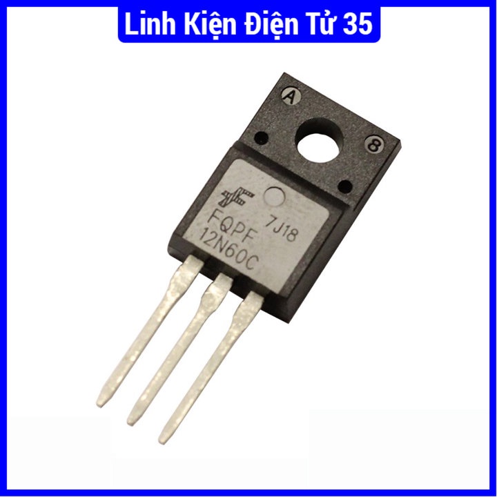 Linh kiện mosfet 12N60 TO-220 10A 600V N-CH được sử dụng trong các linh kiện điện tử cơ bản.