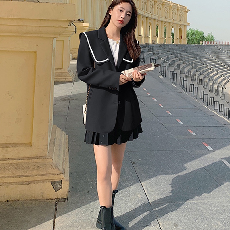 IELGY  IELGY Áo Khoác Dáng Rộng Thời Trang Hàn Quốc Dành Cho Nữ