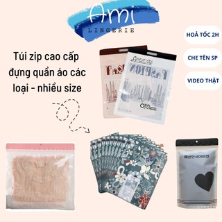 Túi zip đựng quần áo, túi zip in hình đựng đồ, zipper đựng đồ lót - Ami chuyên sỉ
