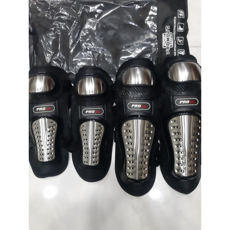 BỘ GIÁP BẢO HỘ ĐI PHƯỢT PROBIKER INOX DÀI& NGẮN TRỌN BỘ 4 MÓN