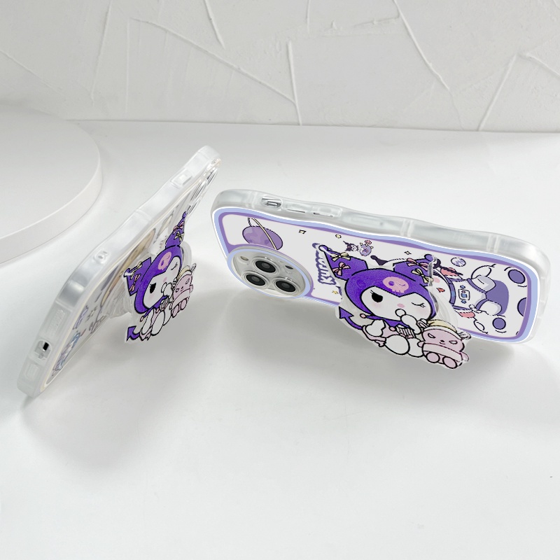 Samsung Galaxy S20 S10 FE Plus Ultra 5G Cho Ốp lưng điện thoại In Hình Cartoon Cute Kuromi With Free Holder