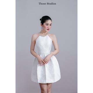THOSE STUDIOS Váy yếm, váy trắng nữ Desi Dress dáng ngắn bánh bèo và nhẹ nhàng