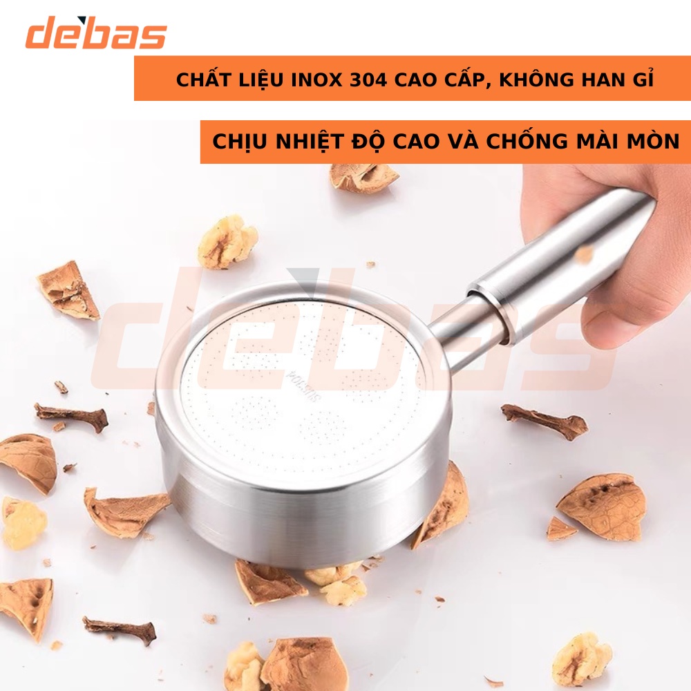 Vòi sen tắm dây sen inox và cài sen dán bát tay sen tắm cao cấp inox 304 nóng lạnh tăng áp Debas TS50