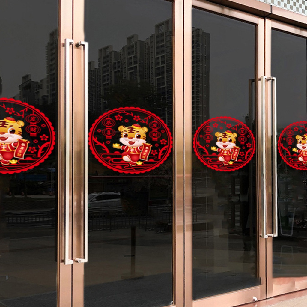 Miếng Dán Cửa Sổ PVC Trong Suốt Họa Tiết Tinh Tế Chống Nước surpri 2022 Trang Trí Nhà Cửa