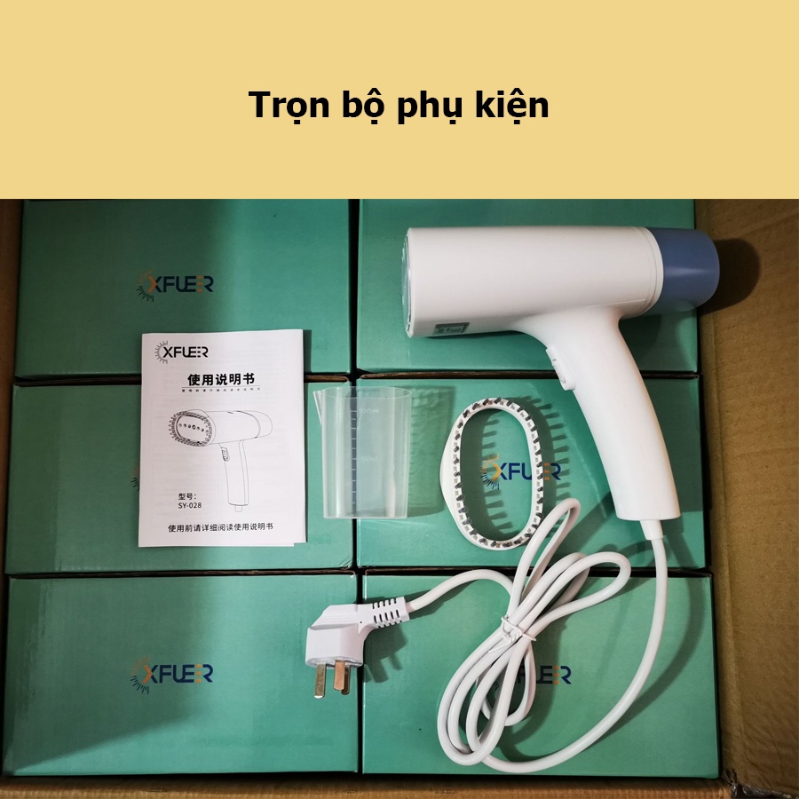 Bàn là hơi nước cầm tay Xfuer 1200W, Bàn ủi hơi nước cầm tay CAO CẤP xóa bỏ nếp nhăn nhanh chóng, không mỏi tay khi dùng