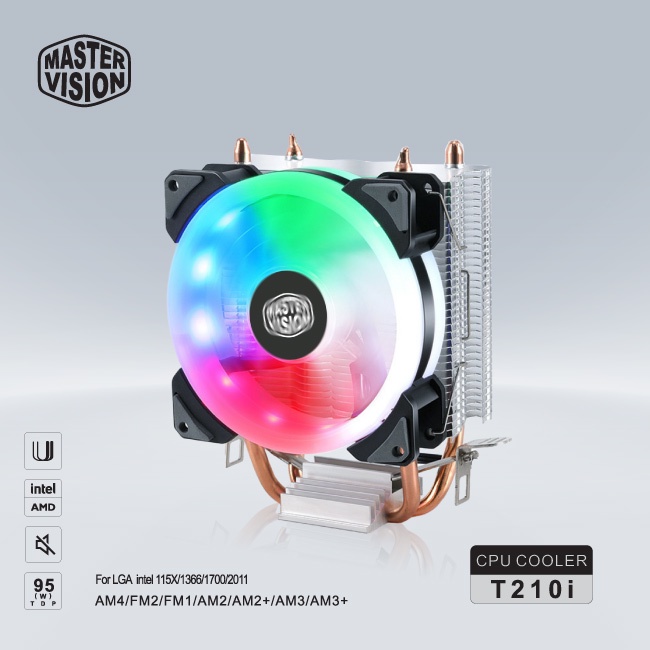 Fan T210i LED(Tản 2U, Fan 9cm, Full Socket)