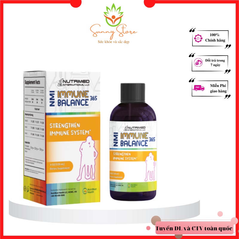 Siro hỗ trợ tăng cường sức đề kháng cho trẻ NMI – IMMUNE BALANCE