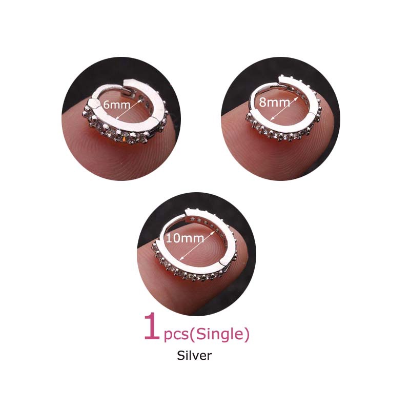 Bông Tai Dạng Vòng Thiết Kế Tối Giản Thời Trang Cho Nam Và Nữ JP5