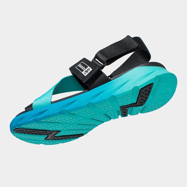 SHONDO | Sandal Shondo F6 sport đế ombre xanh dương quai xanh đen F6S3540