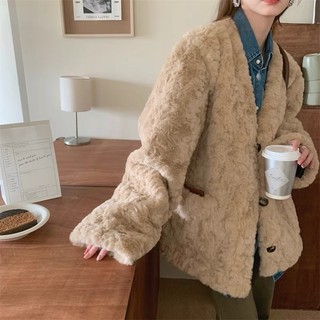 [OD 20-25 NGÀY] Áo Khoác Lông Be