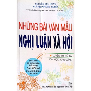 Sách - những bài văn mẫu nghị luận xã hội - nxb đhqg hà nội