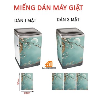 Decal dán máy giặt ánh trăng xanh - kt cm