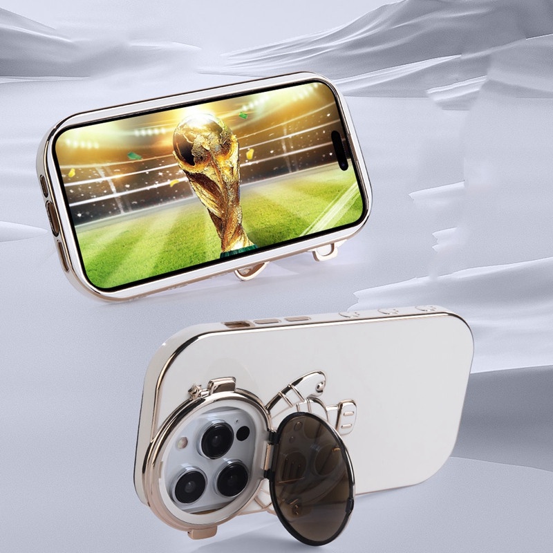 Ốp Điện Thoại Mạ Điện Hình Phi Hành Gia 6D Có Giá Đỡ Cho Iphone 14 13 Pro Max 11 12 Pro Max XR