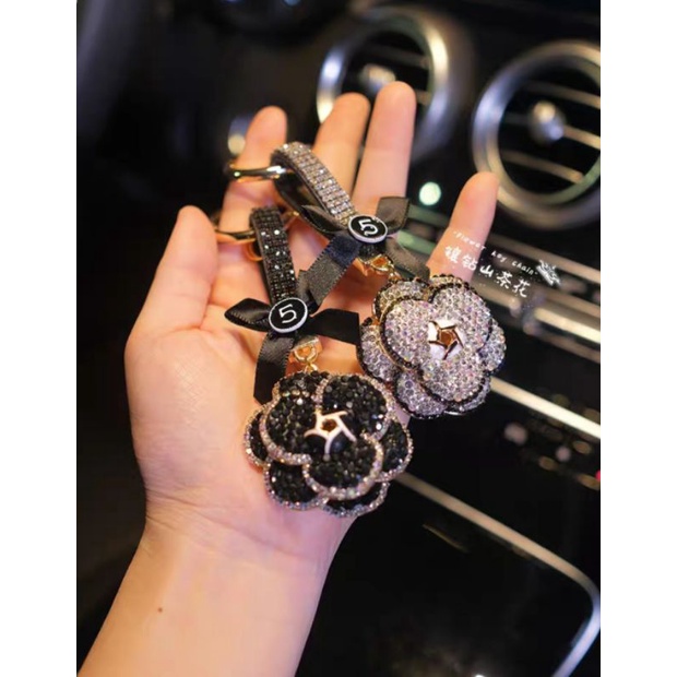 Móc khóa đính đá dễ thương thời thượng phụ kiện túi xách